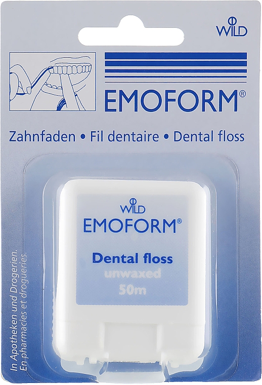 Niewoskowana nić dentystyczna z fluorem - Dr. Wild Emoform
