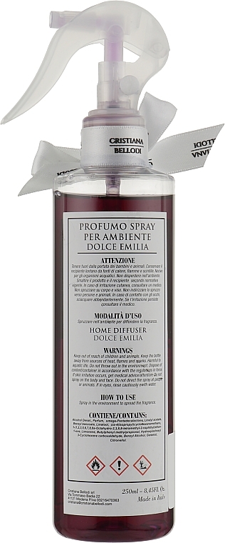 Aromatyczny spray do domu z olejkami eterycznymi i alkoholem Dolche Emilia - Cristiana Bellodi — Zdjęcie N2