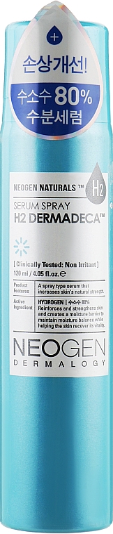 Nawilżające serum w sprayu do twarzy - Neogen Dermalogy H2 Dermadeca Serum Spray — Zdjęcie N1