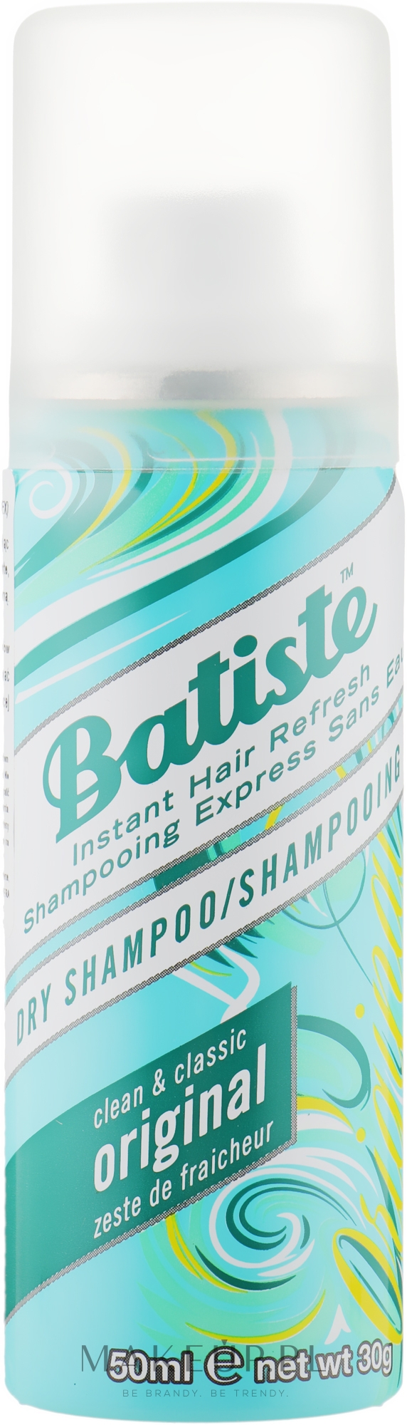 Suchy szampon - Batiste Dry Shampoo Clean And Classic Original — Zdjęcie 50 ml