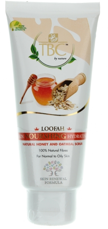 Odżywczy nawilżający peeling Luffa - TBC Loofah Skin Nourshing Hydrating Natural Honey and Oatmeal Scrub — Zdjęcie N1