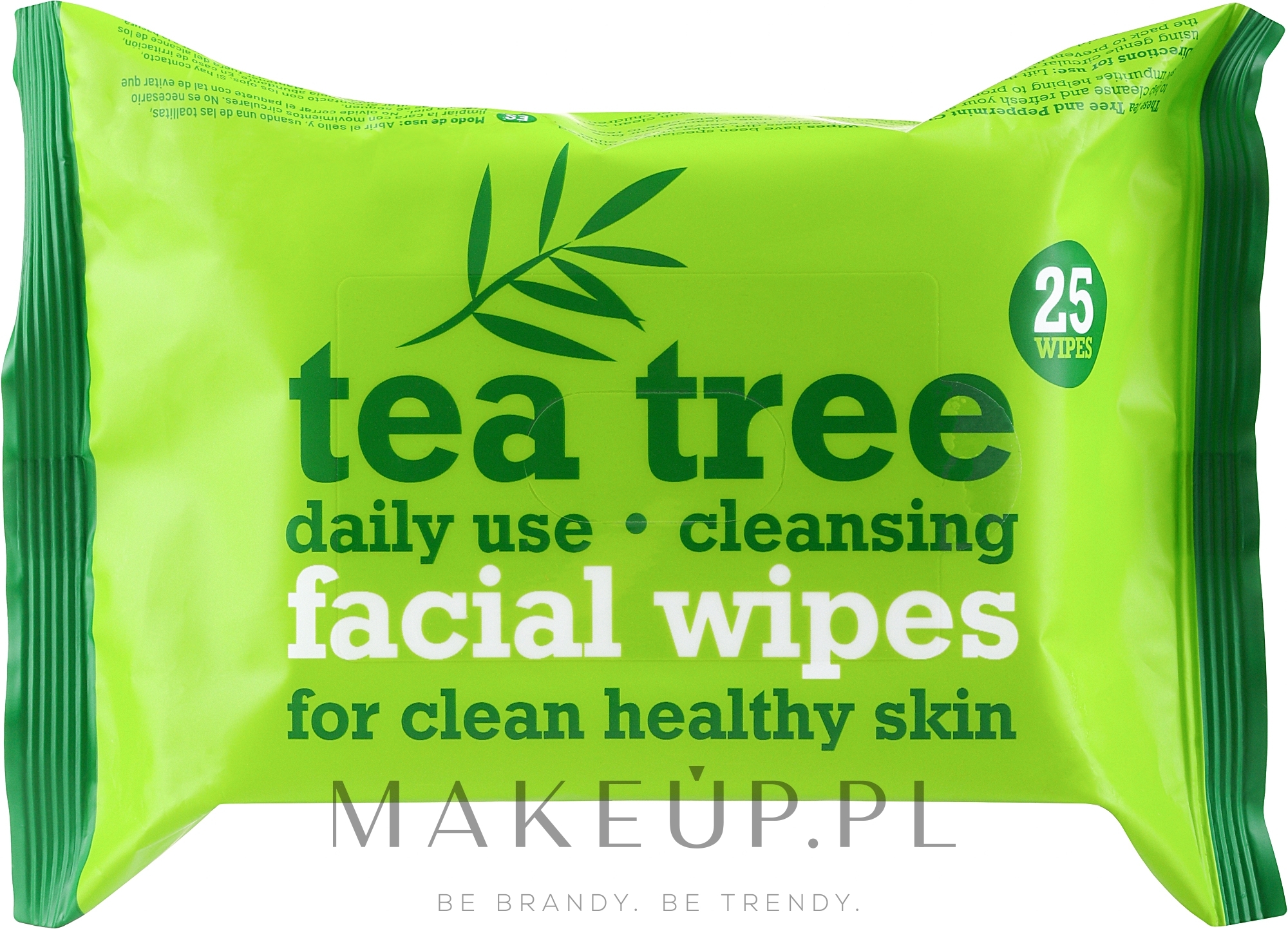 Oczyszczające chusteczki do twarzy 25 szt. - Xpel Marketing Ltd Tea Tree Facial Wipes For Clean Healthy Skin — Zdjęcie 25 szt.
