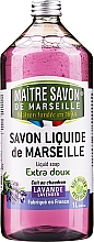 Naturalne mydło marsylskie w płynie Lawenda - Maitre Savon De Marseille Savon Liquide De Marseille Lavander Liquid Soap — Zdjęcie N3