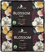 Zestaw mydeł Black Flowers - Florinda Blossom Noir Soap (soap/2x200g) — Zdjęcie N2