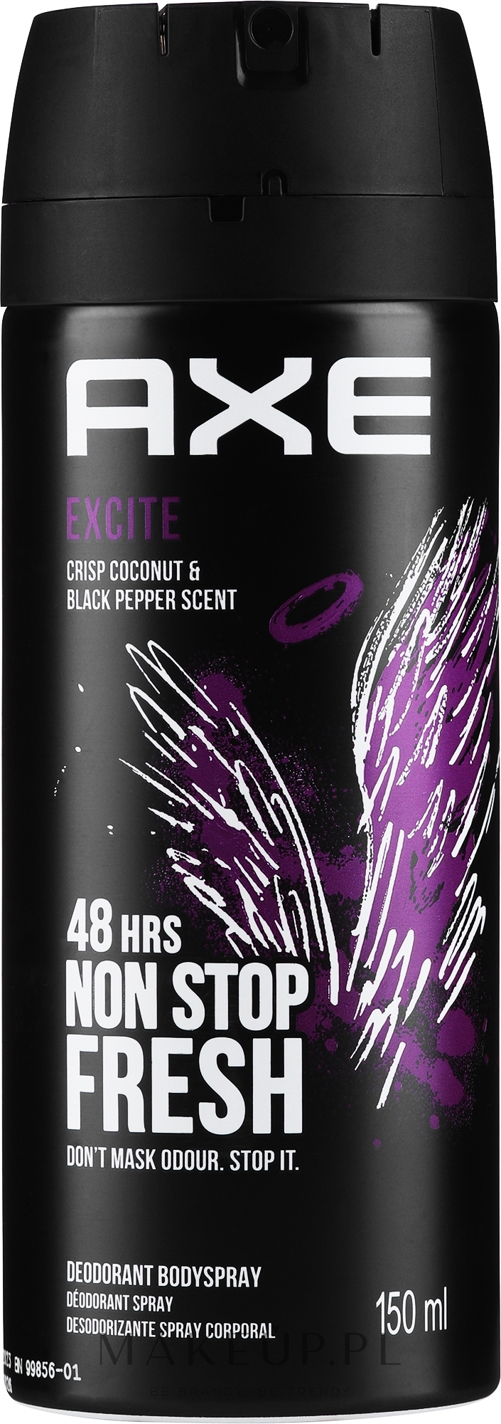 Perfumowany dezodorant z atomizerem - Axe Excite Deodorant Body Spray — Zdjęcie 150 ml