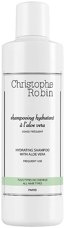 Nawilżający szampon z aloesem do włosów - Christophe Robin Hydrating Shampoo with Aloe Vera