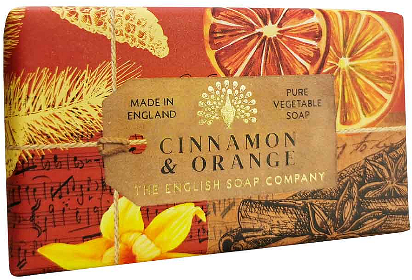 Mydło w kostce Cynamon i pomarańcza - The English Anniversary Cinnamon and Orange Soap — Zdjęcie N1