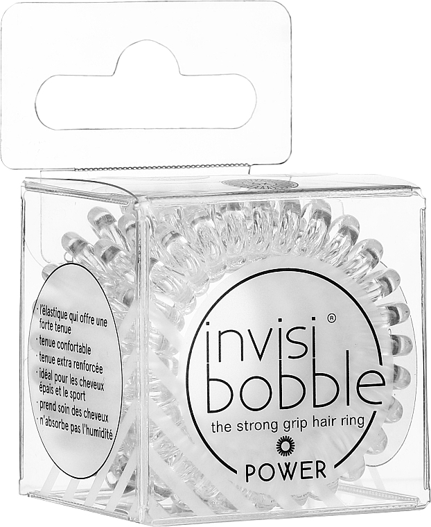Gumka do włosów - Invisibobble Power Hair Ring Crystal Clear — Zdjęcie N2