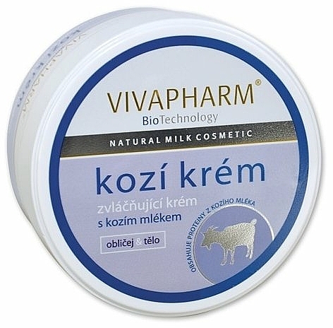 Zmiękczający krem do twarzy i ciała z kozim mlekiem - Vivaco Vivapharm — Zdjęcie N2