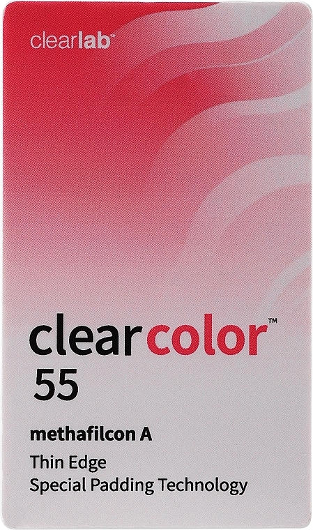 Soczewki kontaktowe, niebieskie, 2 szt. - Clearlab Clear Color 55  — Zdjęcie N1