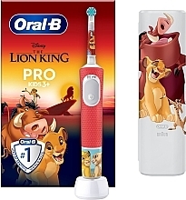 Elektryczna szczoteczka do zębów dla dzieci z futerałem podróżnym, Król Lew - Oral-B Pro Kids 3+ Disney The Lion King — Zdjęcie N1