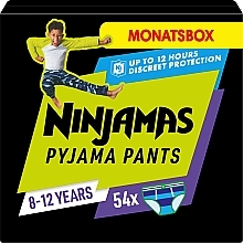 Pieluchomajtki Ninjamas Pyjama Boy Pants, 8-12 lat (27-43 kg), 54 szt. - Pampers — Zdjęcie N1