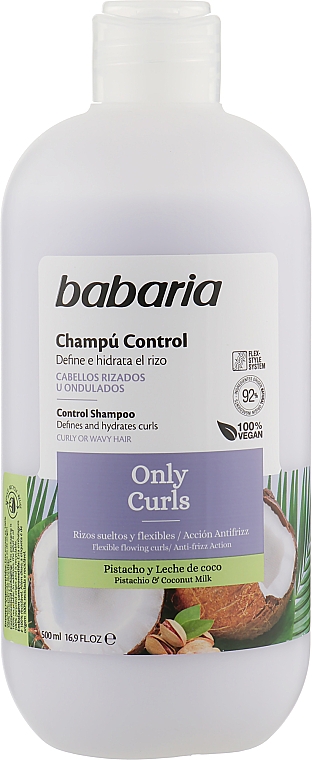 Szampon do włosów kręconych z awokado i elastyną - Babaria Only Curls Shampoo — Zdjęcie N1
