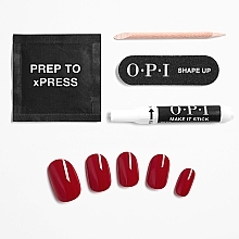 Zestaw sztucznych paznokci - OPI Xpress/On Big Apple Red — Zdjęcie N4