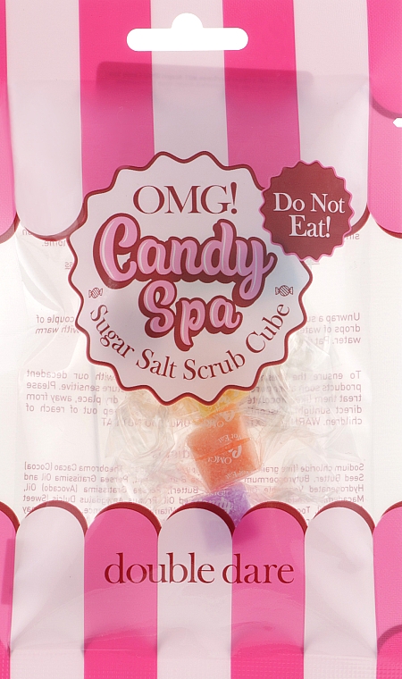 Peeling cukrowy z solą w kostkach #07 - OMG! Candy Spa: Sugar Salt Scrub Cube