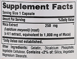 Suplement diety dla mężczyzn Maca, 1000 mg - Puritan's Pride Maca Extract 1000mg Capsules — Zdjęcie N3