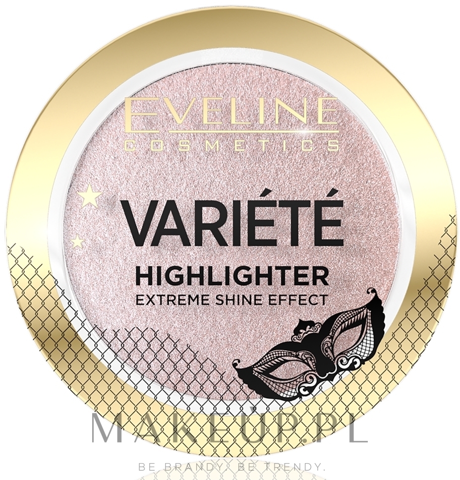 Rozświetlacz prasowany - Eveline Cosmetics Variété Highlighter Extreme Shine Effect — Zdjęcie 01