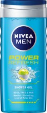 Mentolowy żel pod prysznic - NIVEA Men Power Refresh Shower Gel — Zdjęcie N1