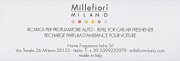 Wkład do dyfuzora zapachowego w samochodzie Las i przyprawy - Millefiori Milano Icon Refill Legni & Spezie — Zdjęcie N1