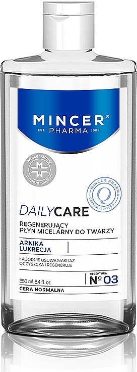 Regenerujący płyn micelarny do skóry normalnej - Mincer Pharma Daily Care N°03