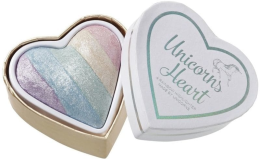 Kup Rozświetlacz do twarzy - I Heart Revolution Unicorns Heart Rainbow Highlighter Blush Powder