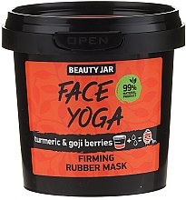 Ujędrniająca maska gumowa do twarzy Kurkuma i jagody goji - Beauty Jar Face Yoga Firming Rubber Mask — Zdjęcie N1