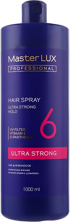 Ultra-mocny lakier do włosów - Master LUX Professional Ultra Strong Hair Spray — Zdjęcie N3