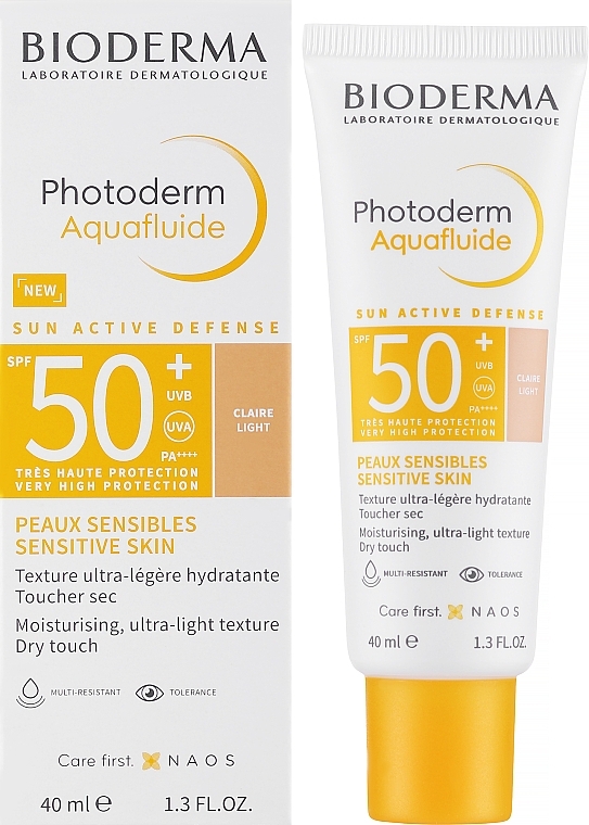 Podkład do twarzy z filtrem przeciwsłonecznym - Bioderma Photoderm Aquafluide SPF50+ — Zdjęcie N1