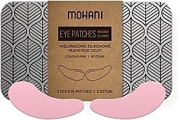Wielorazowe silikonowe płatki pod oczy, różowe - Mohani Eye Patches — Zdjęcie N2