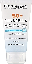 Kup Ultralekki krem ​​ochronny SPF 50+ dla skóry naczyniowej i nadreaktywnej - Dermedic 50+ Sunbrella Ultra-light Fluid