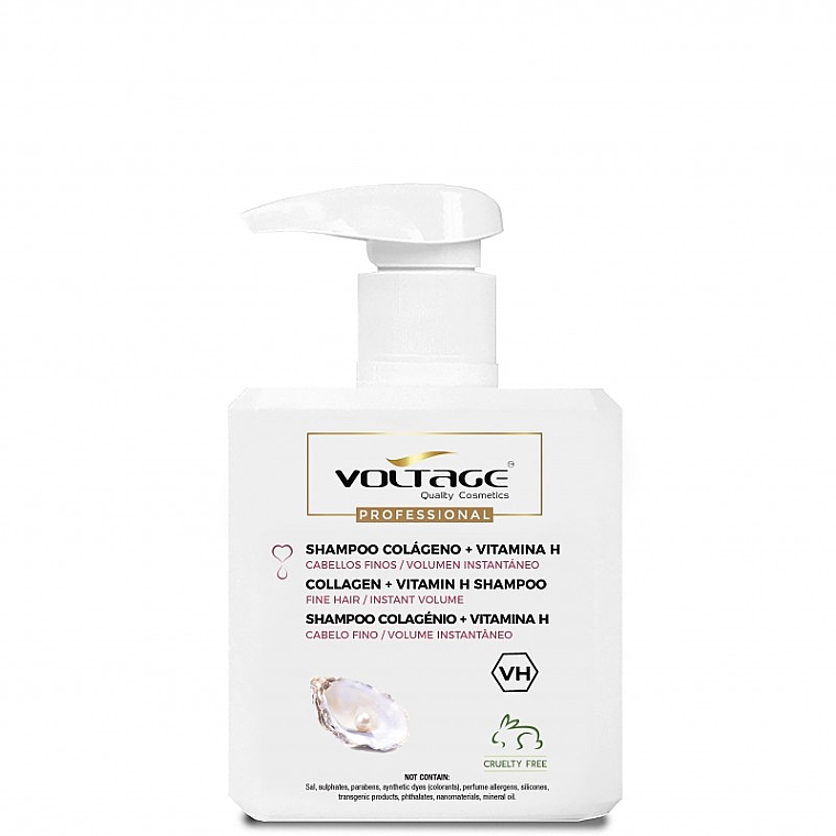 	Szampon do włosów z kolagenem i witaminą H - Voltage Collagen + Vitamin H Shampoo — Zdjęcie N1