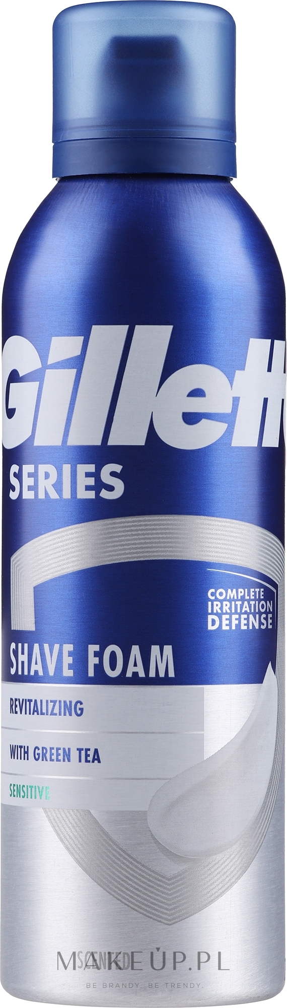 Pianka do golenia - Gillette Series Revitalizing Shave Foam With Green Tea — Zdjęcie 200 ml