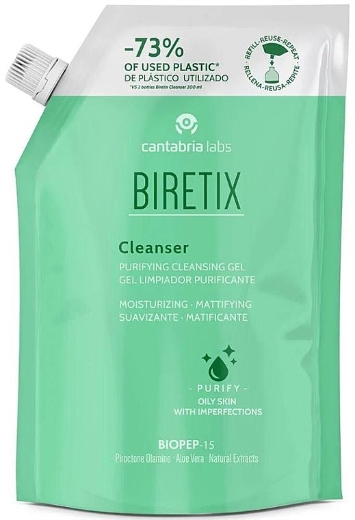 Żel do mycia twarzy - Cantabria Labs Biretix Cleanser Purifying Cleansing Gel (refill) — Zdjęcie N1