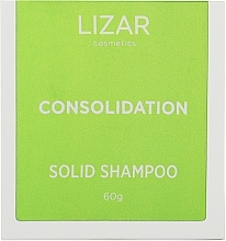 Szampon w kostce do włosów przetłuszczających się Henna z pokrzywą - Li'zar Solid Shampoo — Zdjęcie N1