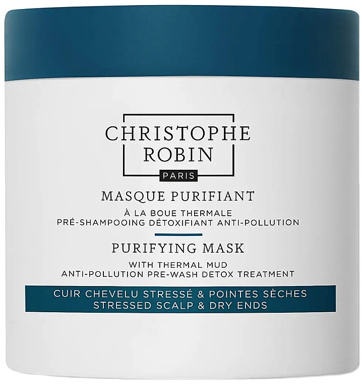 Oczyszczająca maska ​​do włosów z błotem termalnym - Christophe Robin Purifying Mask With Thermal Mud — Zdjęcie N1