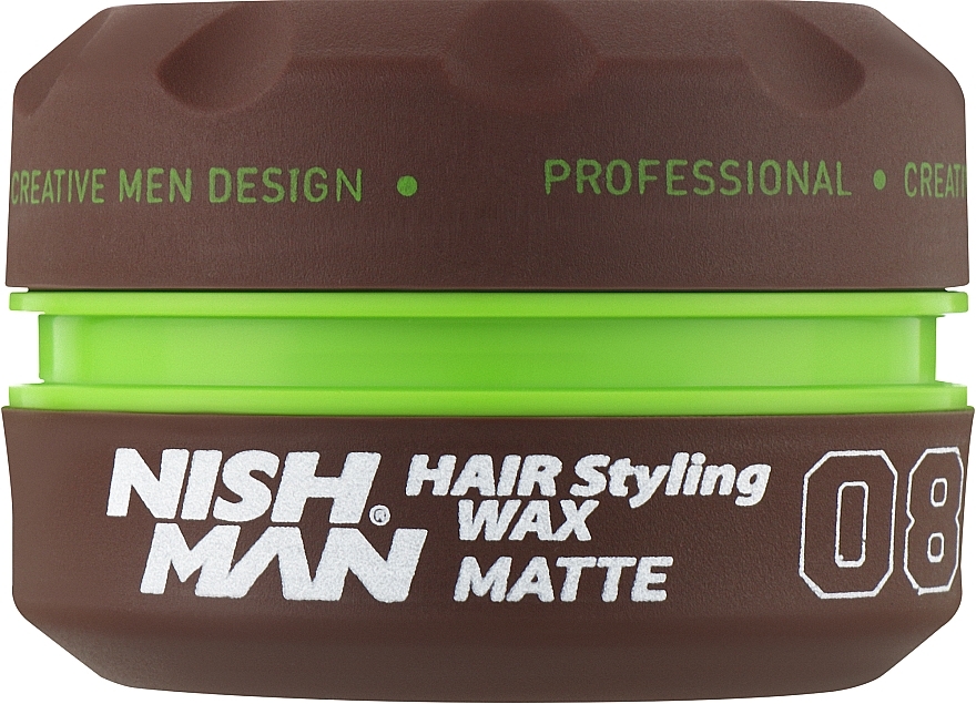 Wosk do stylizacji włosów - Nishman Hair Styling Wax 08 Matte — Zdjęcie N1