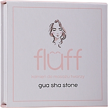 Kamień Gua Sha do masażu twarzy, biały - Fluff Gua Sha Stone — Zdjęcie N2