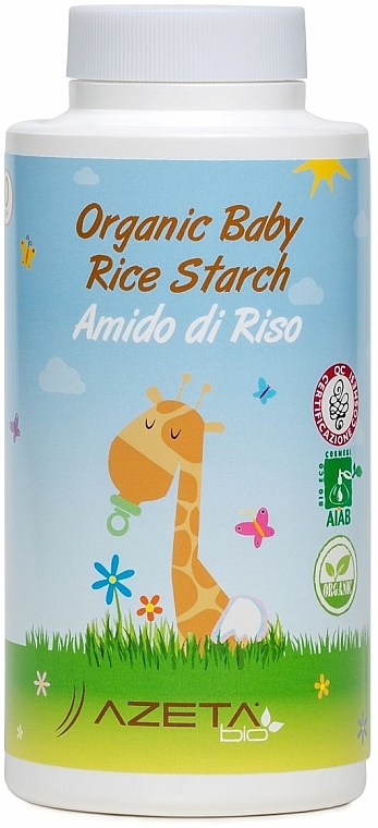 Organiczny proszek do kąpieli dla niemowląt ze skrobią ryżową - Azeta Bio Organic Baby Rice Starch  — Zdjęcie N2