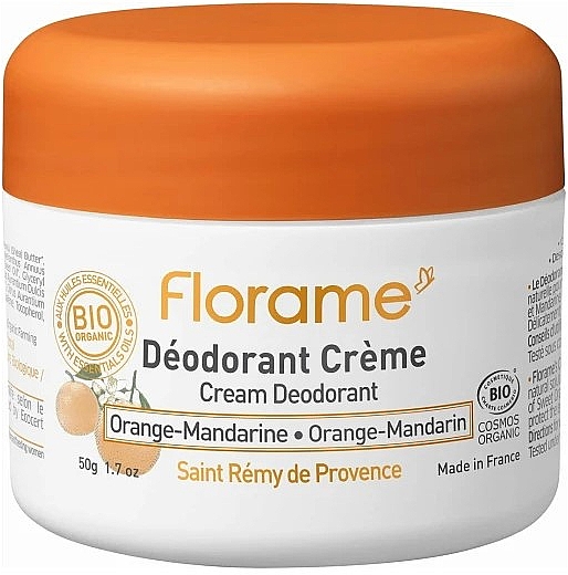 Dezodorant w kremie Pomarańcza-mandarynka - Florame Orange-Mandarine Cream Deodorant — Zdjęcie N1