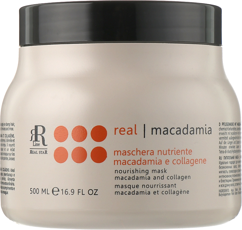 Maska do włosów z olejem makadamia - RR Line Macadamia Star