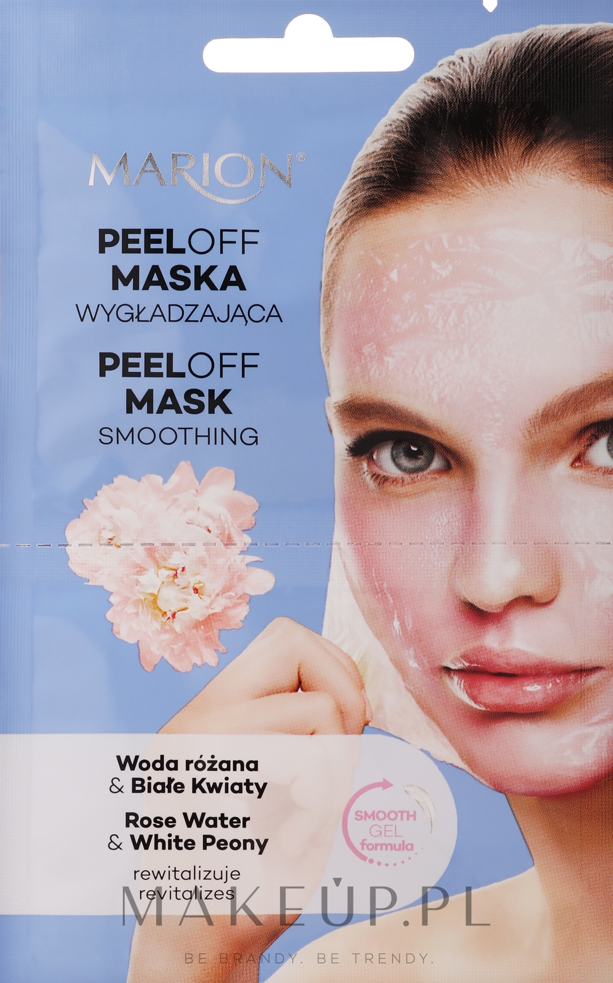 Maska wygładzająca peel-off z wodą różaną i białymi kwiatami - Marion Peel-Off Mask Rose Water And White Peony — Zdjęcie 18 ml