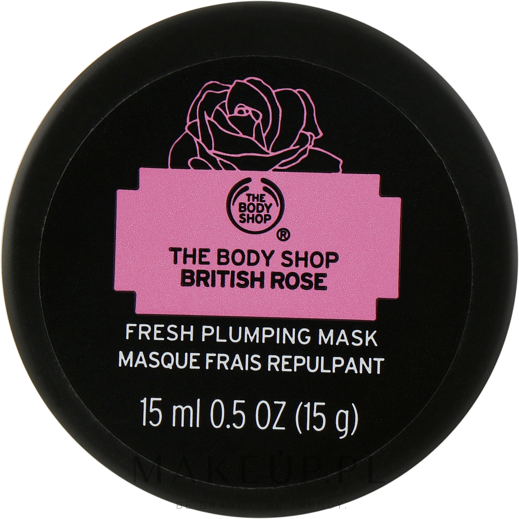 Maska nawilżająca, Róża brytyjska - The Body Shop British Rose Fresh Plumping Mask — Zdjęcie 15 ml
