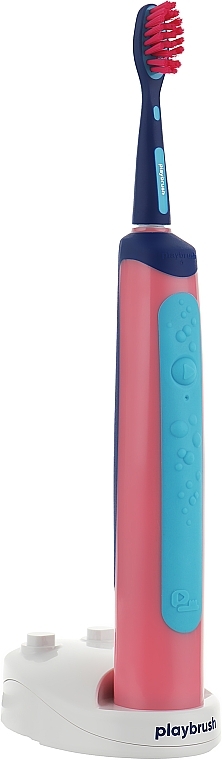 PRZECENA! Inteligentna elektryczna soniczna szczoteczka do zębów, różowa - Playbrush Smart Sonic Pink * — Zdjęcie N1