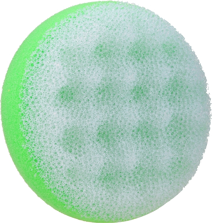 Okrągła myjka prysznicowa, jasnozielona - Cari — Zdjęcie N1