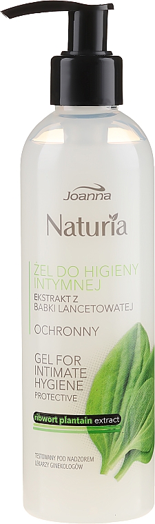 Ochronny żel do higieny intymnej z ekstraktem z babki lancetowatej - Joanna Naturia Intimate Hygiene Gel