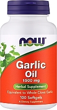 Olej z czosnku w kapsułkach 1500 mg - Now Foods Garlic Oil — Zdjęcie N1