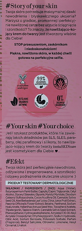 Nawilżająco-kojący krem do twarzy - Eveline Cosmetics Insta Skin Care #Water Bank — фото N4