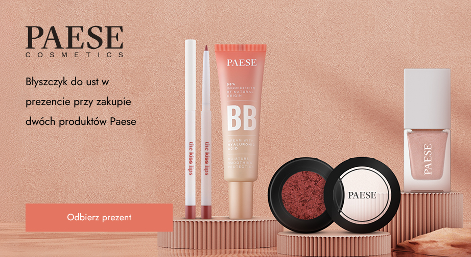 Błyszczyk do ust Paese Glowerous Limited Edition w prezencie przy zakupie dwóch produktów Paese.