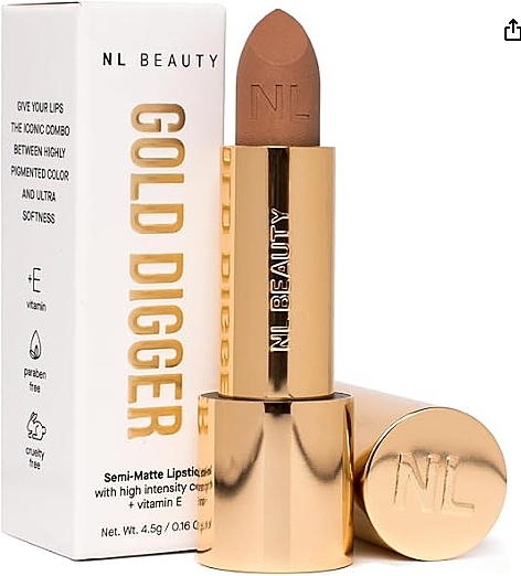 Szminka do ust - NL Beauty Gold Digger Lipstick — Zdjęcie N1