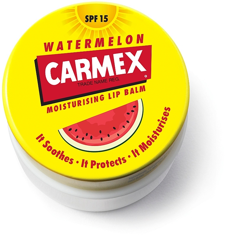 Nawilżający balsam do ust w słoiczku - Carmex Watermelon Lip Balm  — Zdjęcie N2